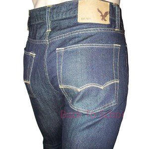 NEW MENS AE AMERICAN EAGLE AEO SLIM JEANS DARK RESIN WASH  26 x 28    FAST SHIP!